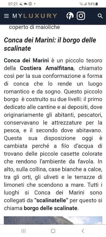 Villa La Casina Del Pennolo, Casa Stani 60 Mq. à Conca dei Marini Extérieur photo